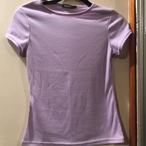 Boohoo Ribbed T-Shirt